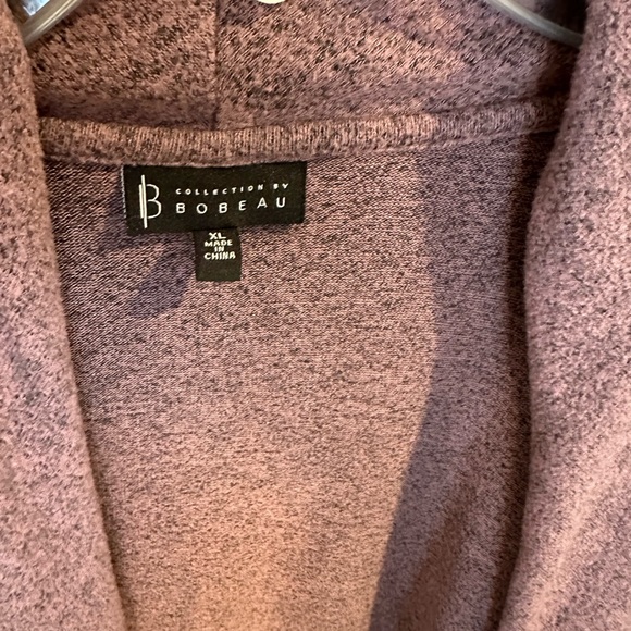 Rose colored open drape cardigan - Picture 3 of 4